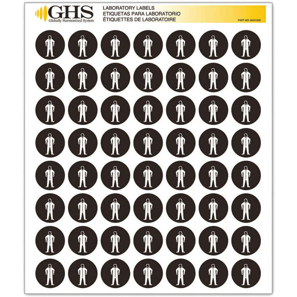 GHS SAFETY GHS1220 Label Gloss Paper Full Body Suit Pk 1120 | AA2PUK 10X350
