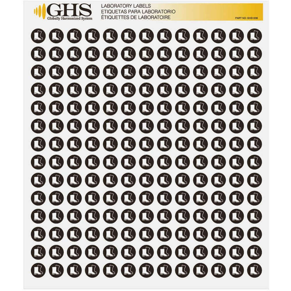 GHS SAFETY GHS1238 Label Boots Gloss Paper Pk 1820 | AA2PVE 10X368