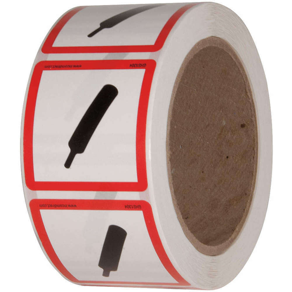 GHS SAFETY GHS1304 Safety Label 2 Inch Width x 2 Inch H - Pack Of 500 | AB8VLK 29JT87