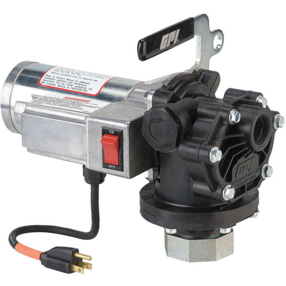 GPIMETERS PA-120H-2UR Drum Pump, Agricultural, 1/4 hp, 110/115V AC, 1375 RPM, 12 gpm Max. Flow Rate | AF2RHF 6XGP4 / 118003-1