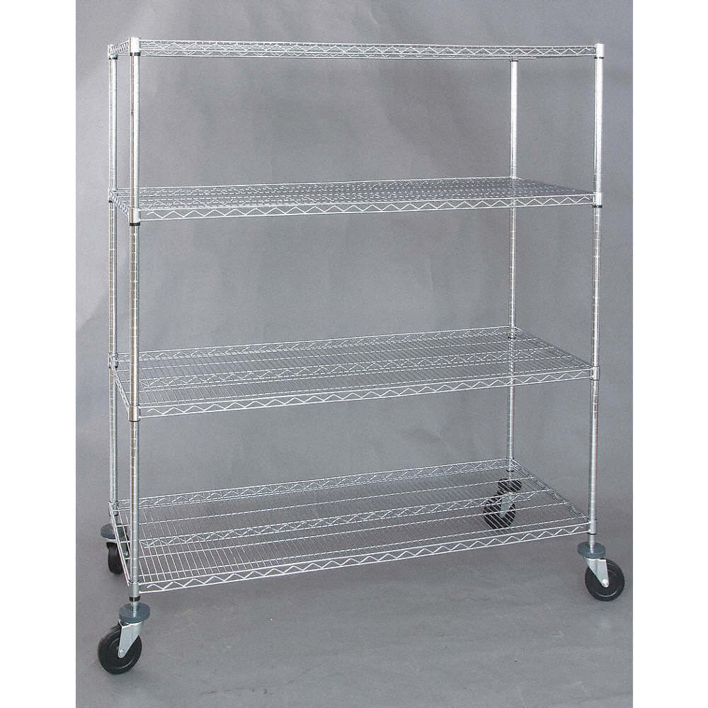 APPROVED VENDOR 1ECH9 Wire High Cart Heavy Duty 48" x 24" x 69" | AA9NQK