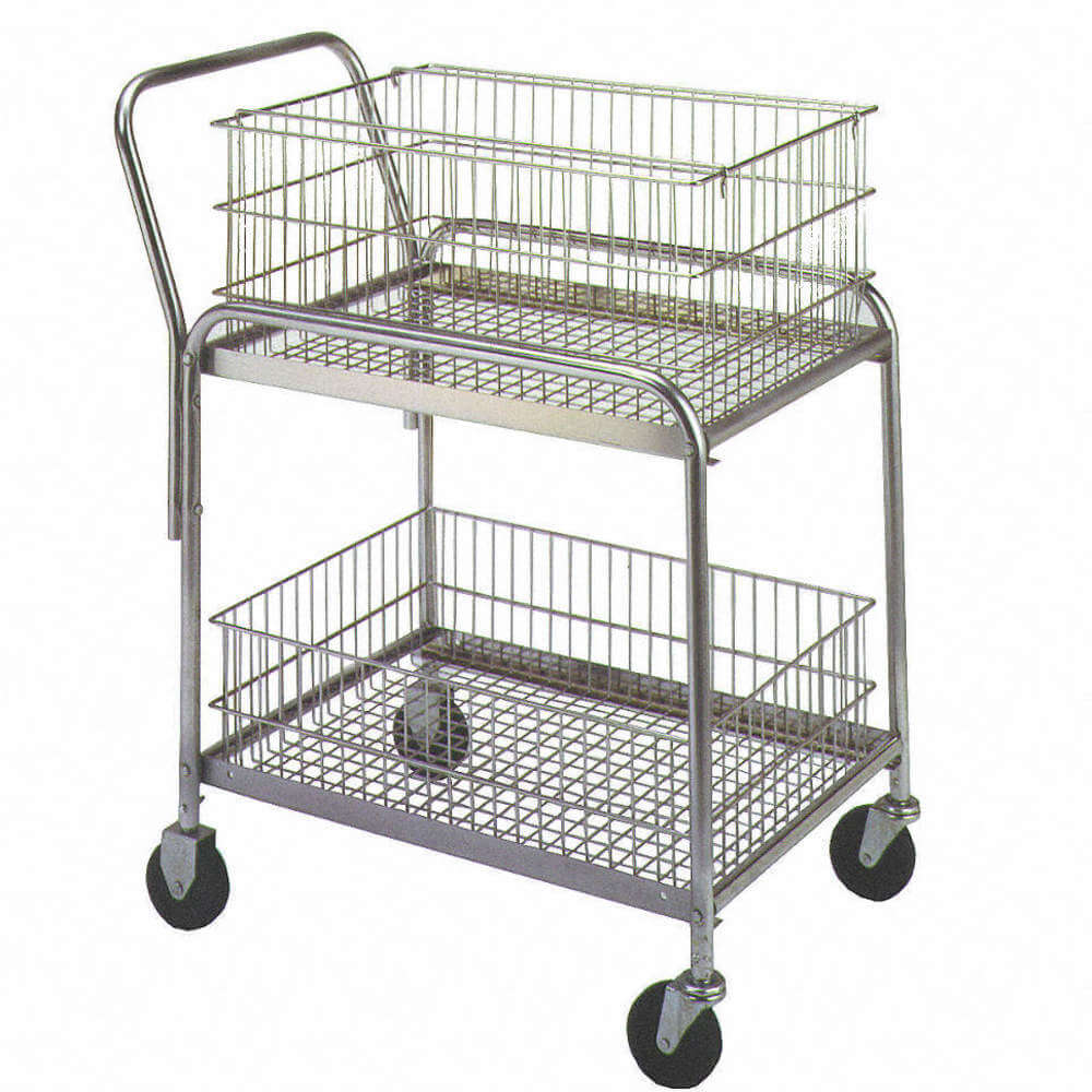 Mail Cart 33 in Length 20 inch Width 37-1/2 inch H