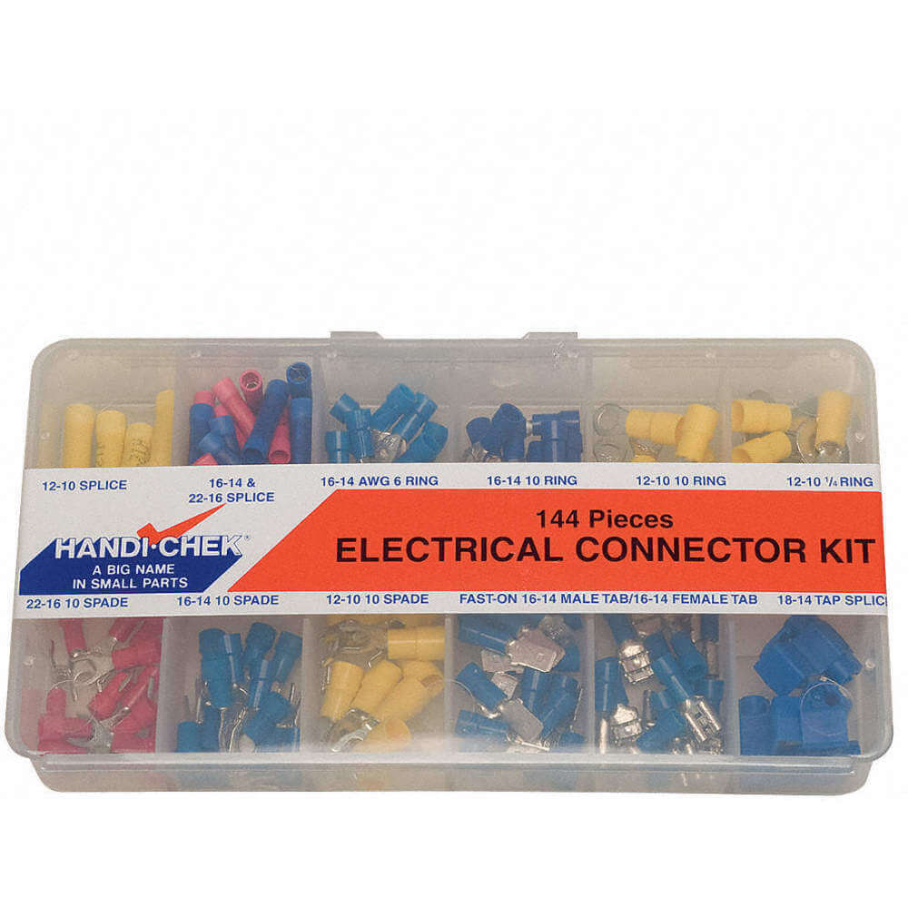 APPROVED VENDOR 3KUN1 Electrical Connector Assortment, 144 Pieces | AC9VWE