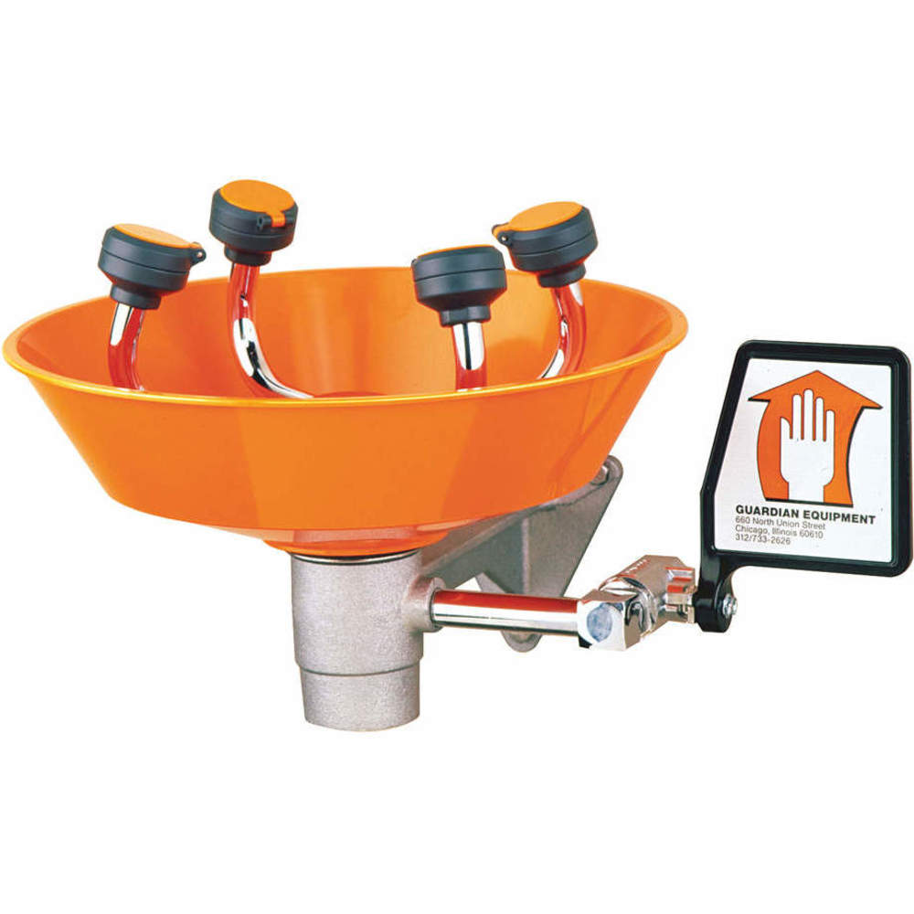 GUARDIAN EQUIPMENT G1724P Eye/Face Wash, Wall Mounted, Plastic Bowl | AD2NBC 3RVR5