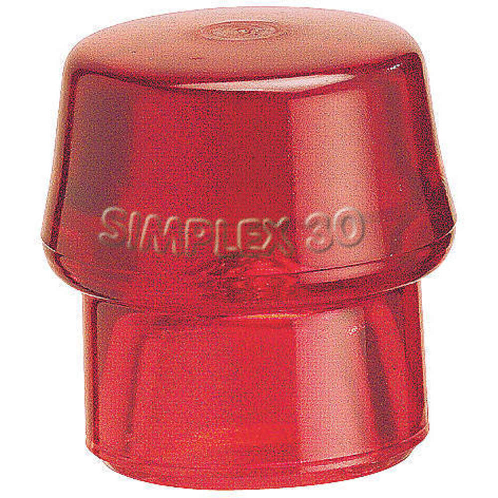 HALDER SUPERCRAFT 3206060 Hammer Tip 2 3/8 Inch Medium Hard Red | AD3JET 3ZLN4