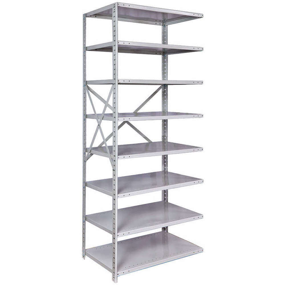 HALLOWELL A4513-12PL-AM Add On Shelving 87 Inch Height 36 Inch Width 12 Inch Depth | AA6KJH 14C752