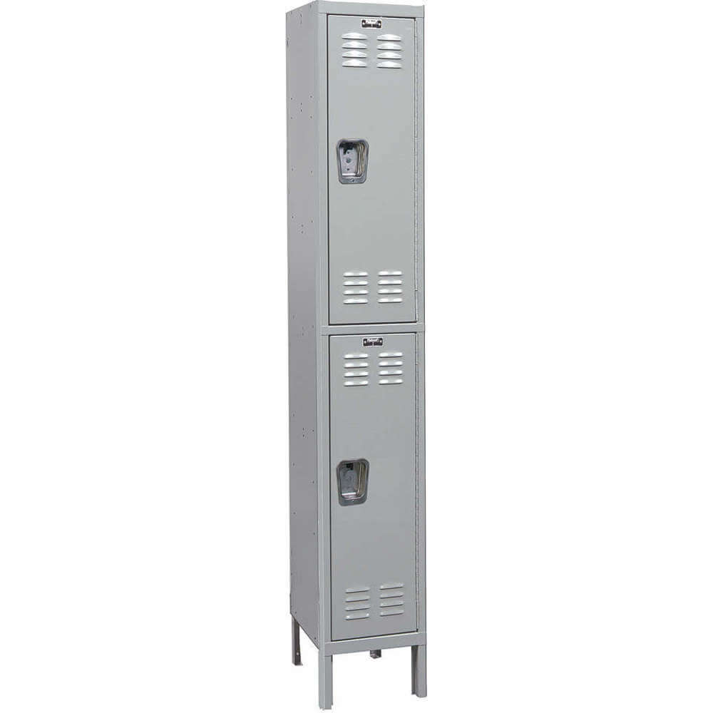 HALLOWELL UMS1288-2PL-AM Antimicrobial Wardrobe Locker Unassembled | AB3GDW 1RZT4