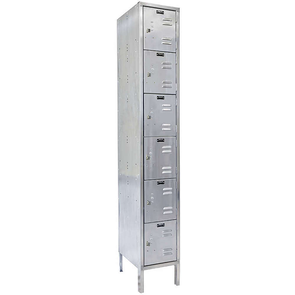 HALLOWELL USS1288-6 Box Locker (1) Wide (6) Person 6 Tier | AA6PDM 14L062