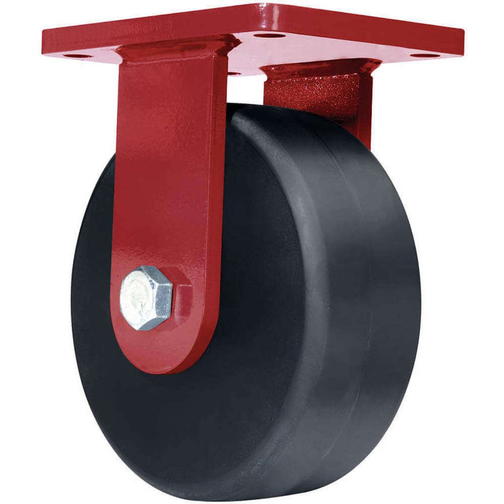 Rigid Plate Caster 6500 Lb 8 Inch Diameter