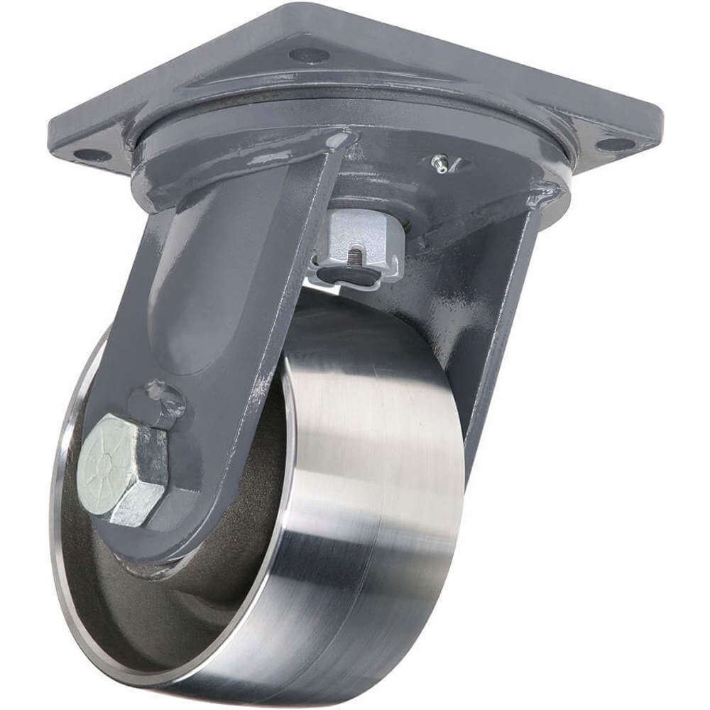 HAMILTON S-MD-84FST-4SL Swivel Plate Caster With 4-position Directional Lock 17000lb | AE6VRH 5VH85