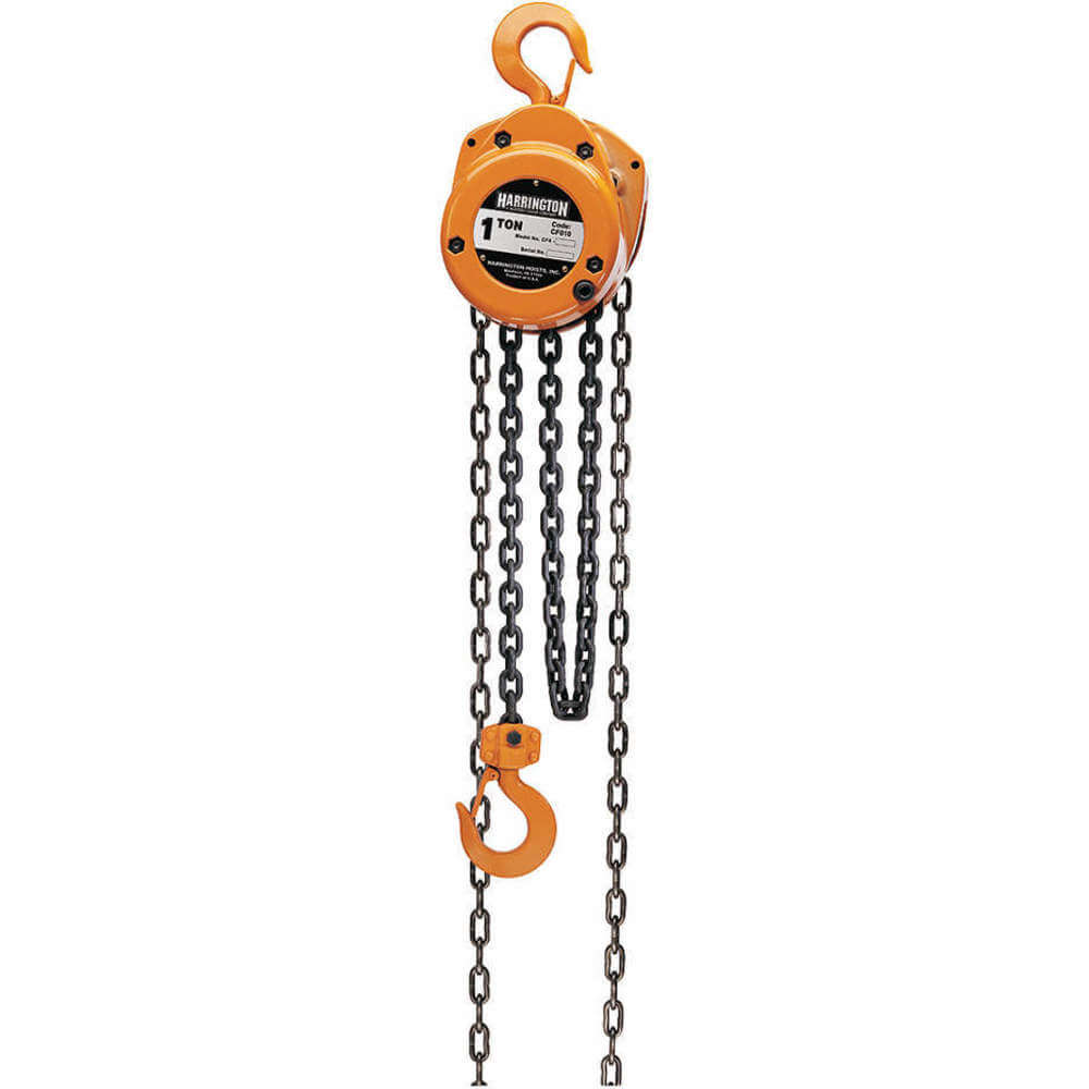 HARRINGTON CF010-10 Manual Chain Hoist 2000 Lb. Lift 10 Feet | AE9BXK 6HJF7
