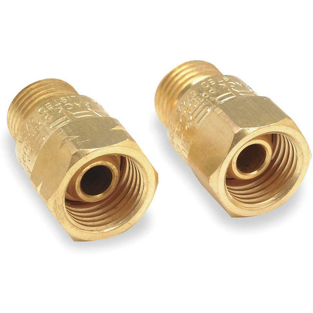Welding Torch Check Valve Set Brass 2 Pc