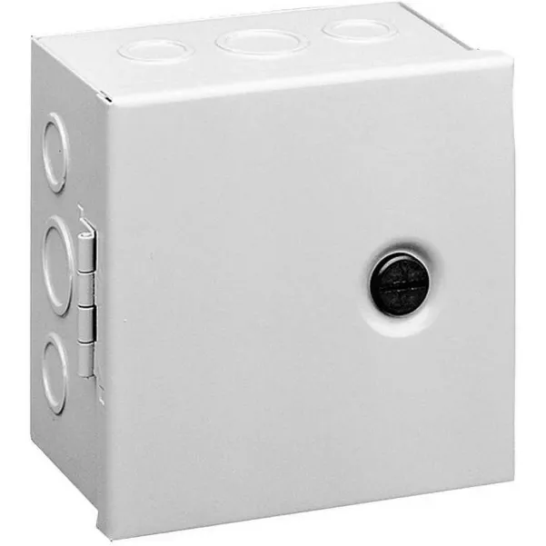 Metallic Junction Box Enclosure, 12 Inch Height x 12 Inch Width x 4 Inch Depth