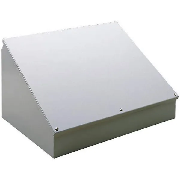Sloped Top Consolet 12 Inch Height x 16 Inch Width x 9.09 Inch Depth