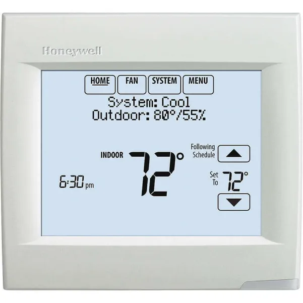 VisionPRO 8000 Touchscreen Thermostat, Single Stage, 1H/1C