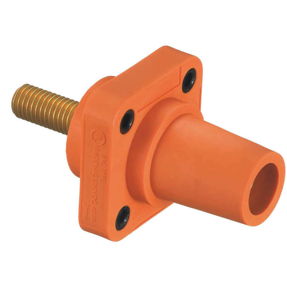 Single Pole Connector Receptacle Orange