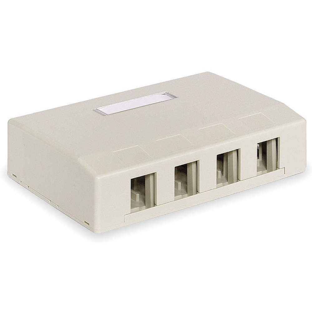 HUBBELL PREMISE WIRING ISB4EI Surface Housing 4 Port | AD2ZQG 3XA66