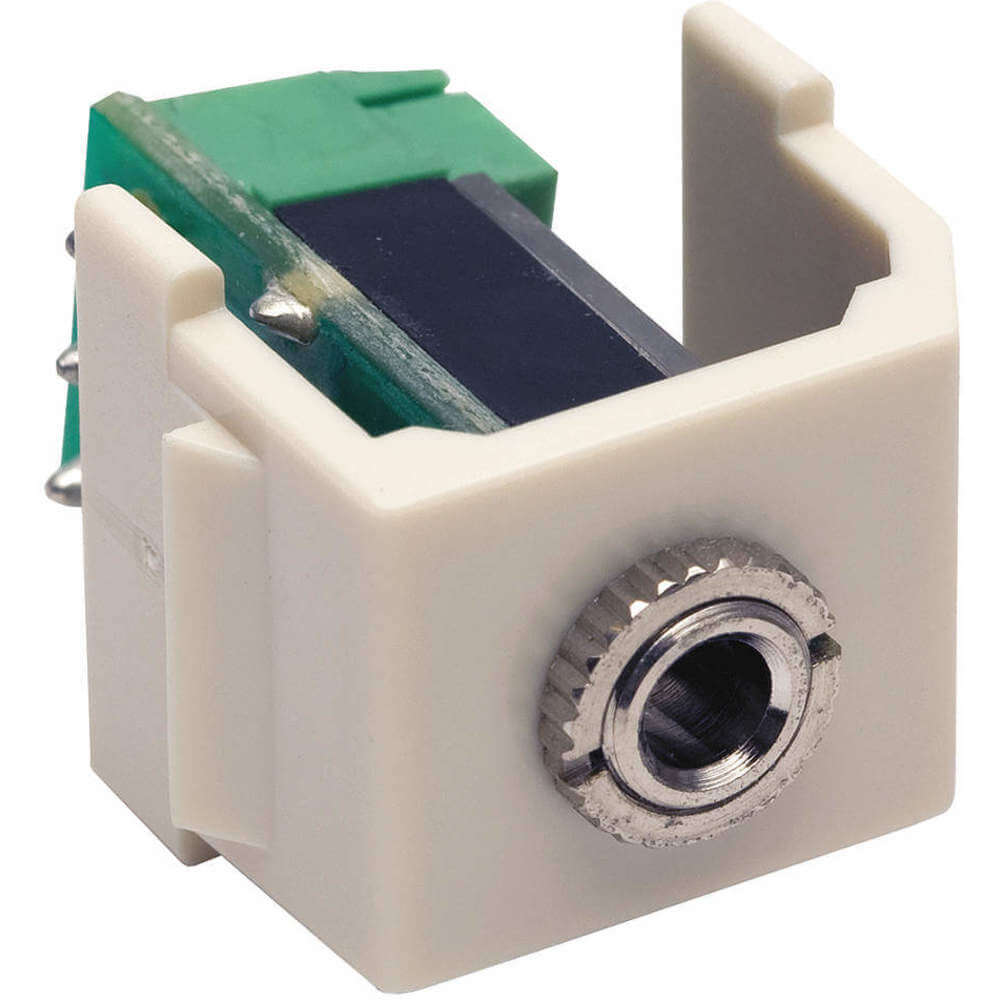 HUBBELL PREMISE WIRING SF35STOW SnapFit Keystone Stereo Jack 3.5mm Screw | AA6YDD 15D929