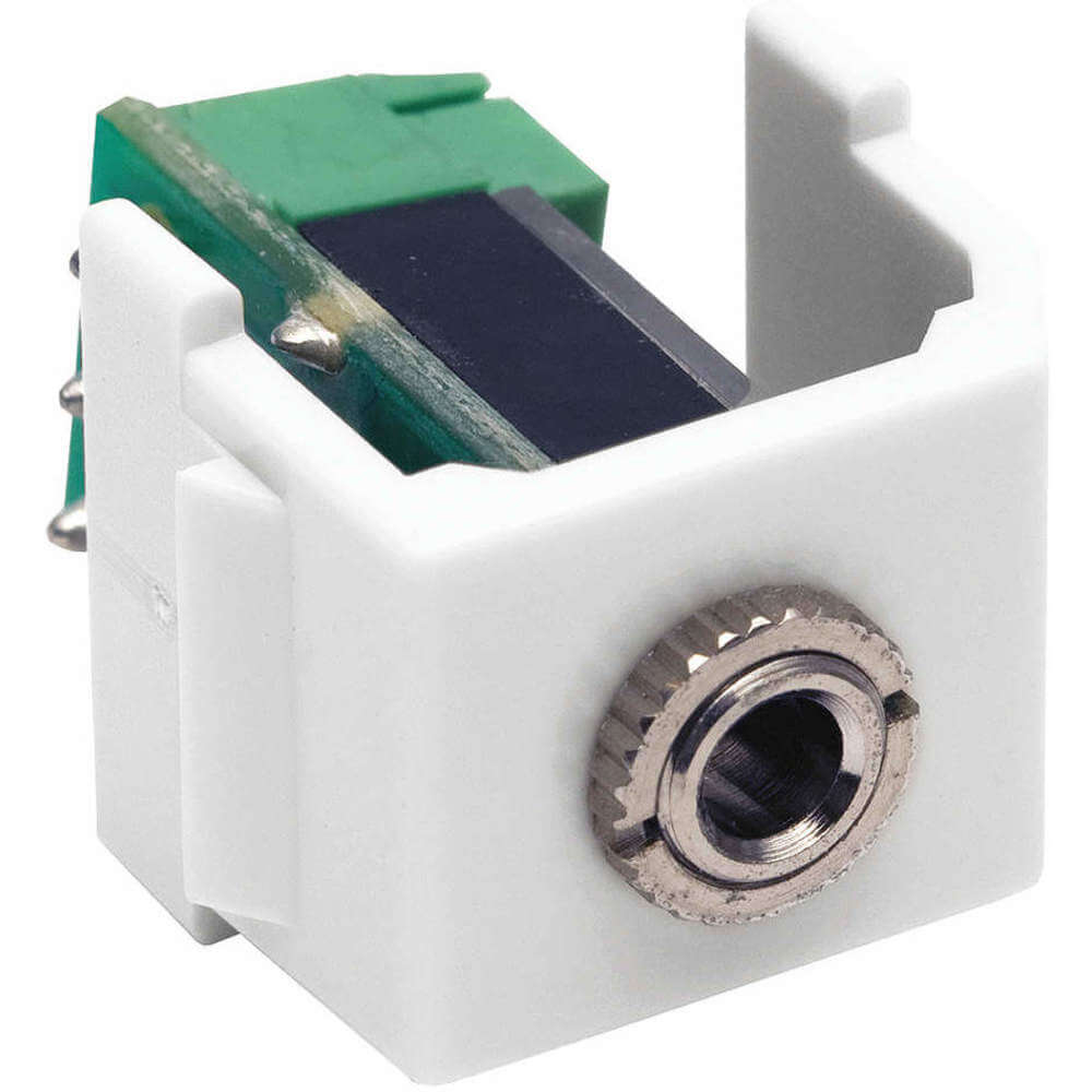 HUBBELL PREMISE WIRING SF35STW SnapFit Keystone Stereo Jack 3.5mm Screw | AA6YDE 15D930