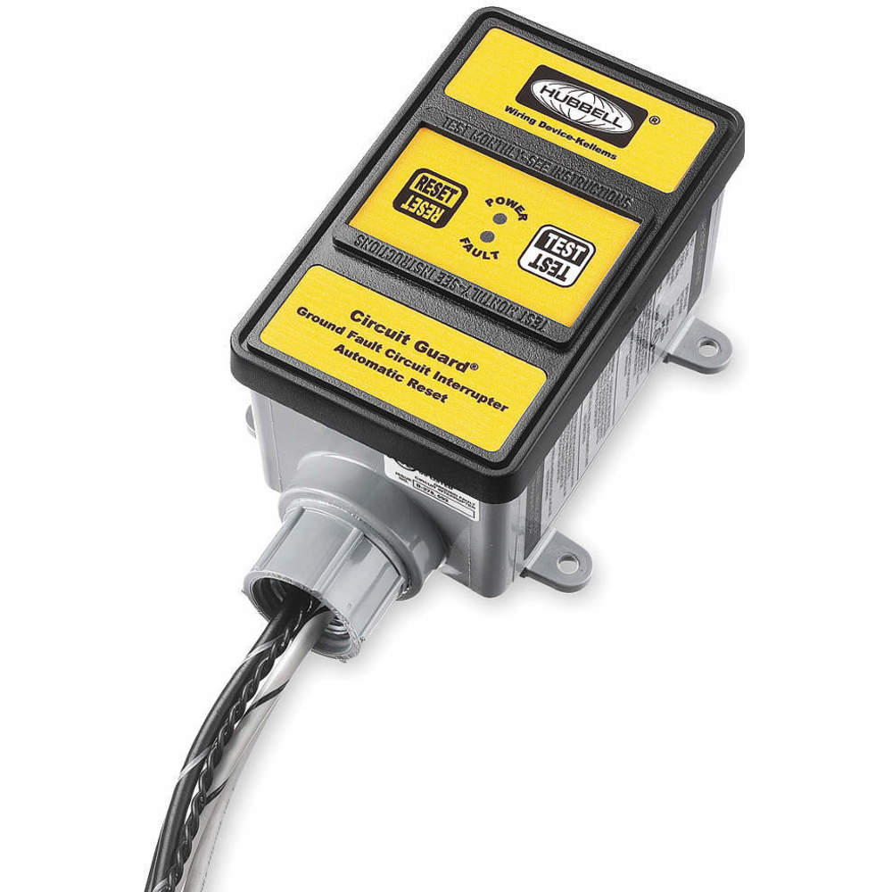 HUBBELL WIRING DEVICE-KELLEMS Hard Wired GFCI