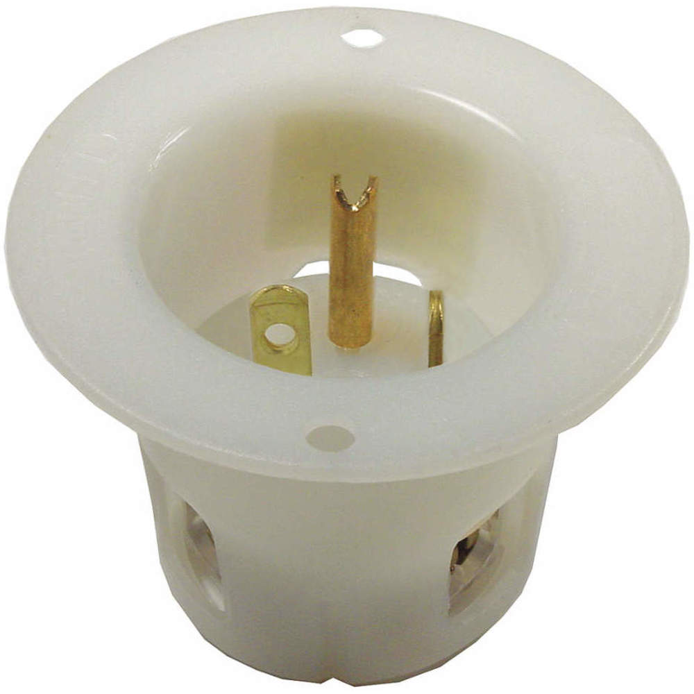 HUBBELL WIRING DEVICE-KELLEMS HBL5378C Straight Blade Receptacle, 20A 125V, 2-P 3-W Grounding, 5- 20P, White, 1 Pk | AC8QBX 3D209