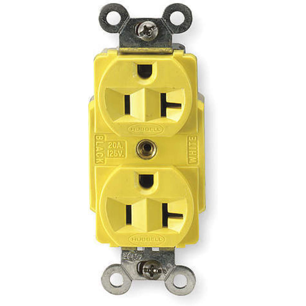 HUBBELL WIRING DEVICE-KELLEMS HBL53CM62 Receptacle 20a 125v 5-20r 2p 3w 1ph | AC8QBY 3D210