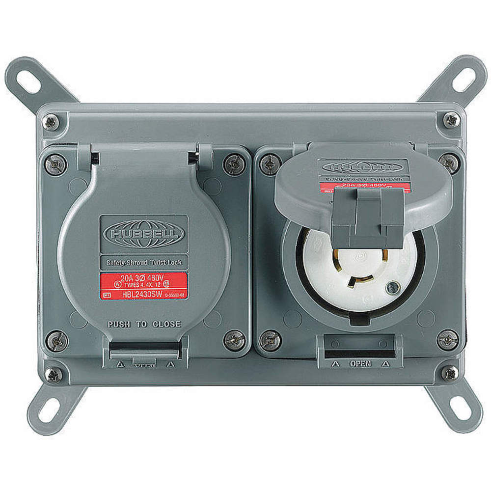 HUBBELL WIRING DEVICE-KELLEMS Twist Lock Receptacles