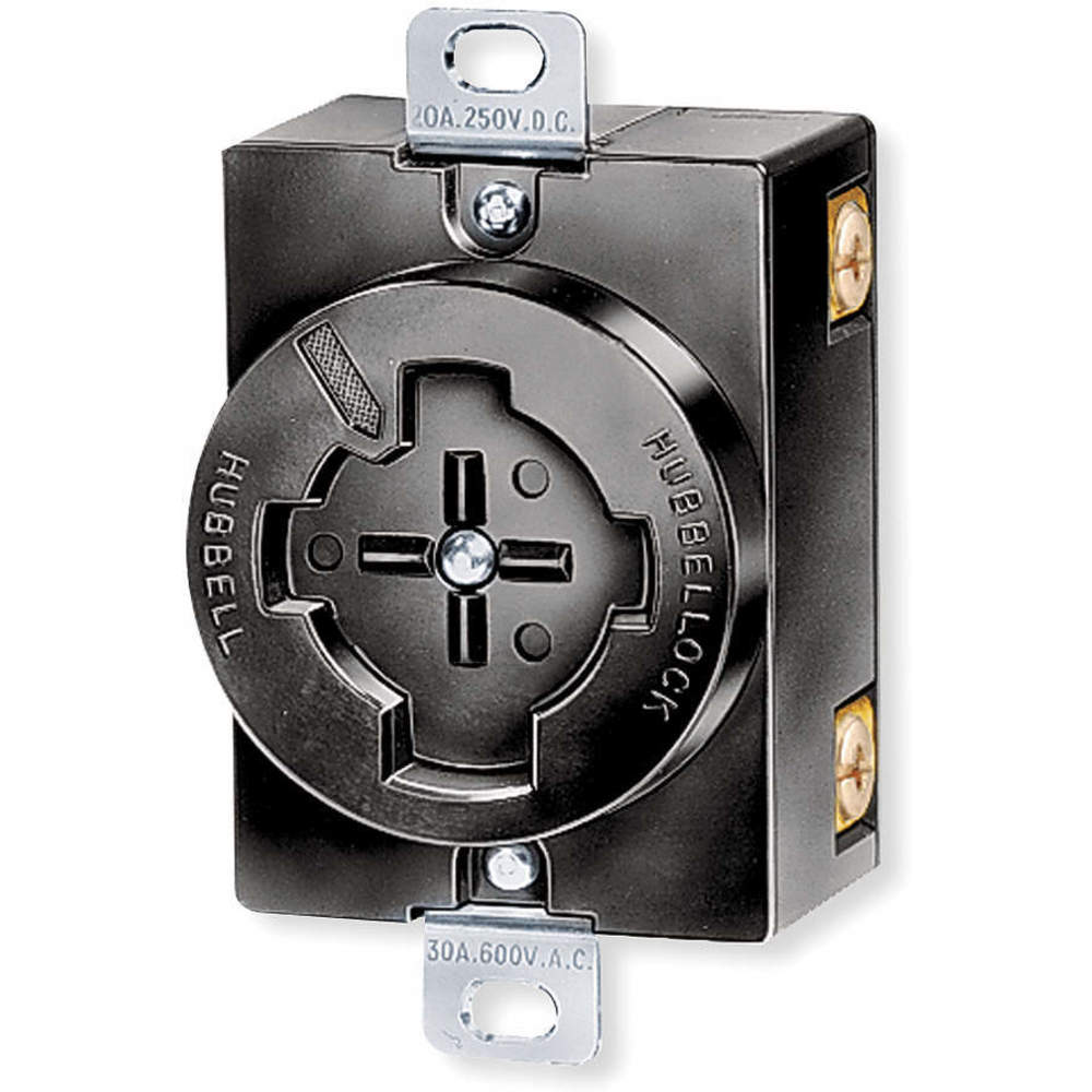 HUBBELLOCK HBL20403 Receptacle 600v 30a 3p 4w | AC8PVG 3D015