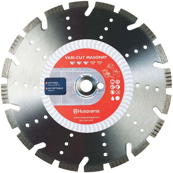 HUSQVARNA VCM-14 Diamond Saw Blade Segmented 14 Inch Masonry | AA8HKA 18F685