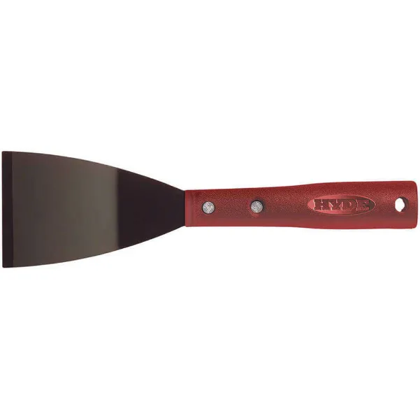HYDE 12070 Chisel Scraper Stiff Bent 3 Inch Width Red | AB8AHJ 24Z452