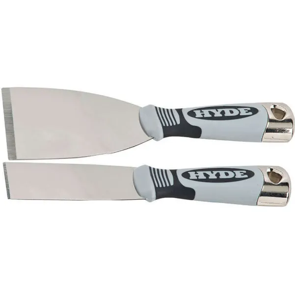Putty Knife Set Stiff Stainless Steel 2 Piece