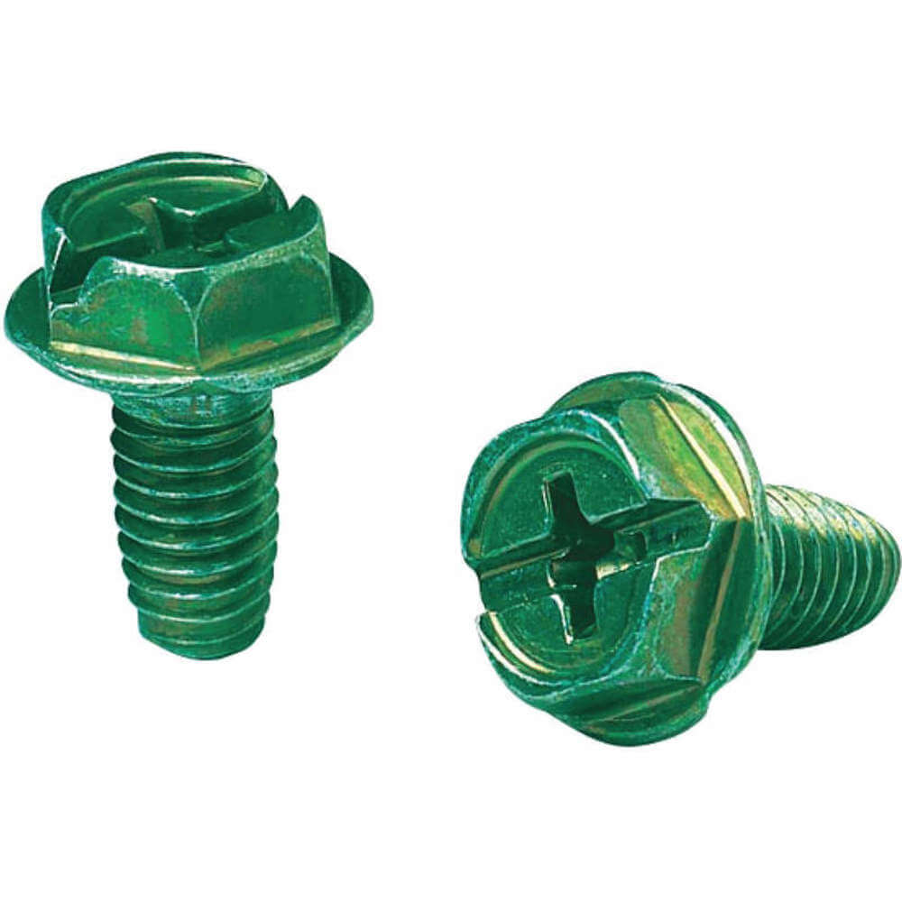 Ground Screw 10-32 Green