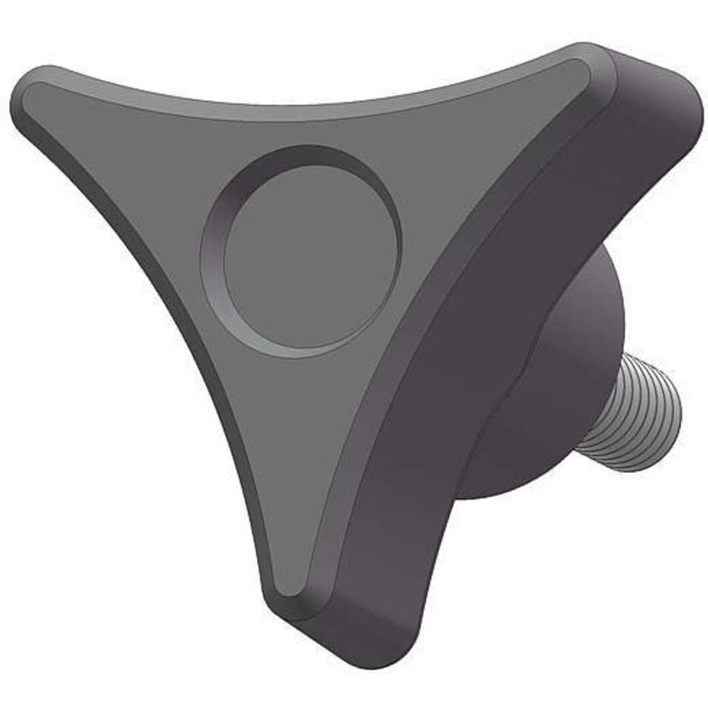 INNOVATIVE COMPONENTS 3GDK4 Three Prong Knob 1/2 5/16-18 1 3/4 In | AC9FPC