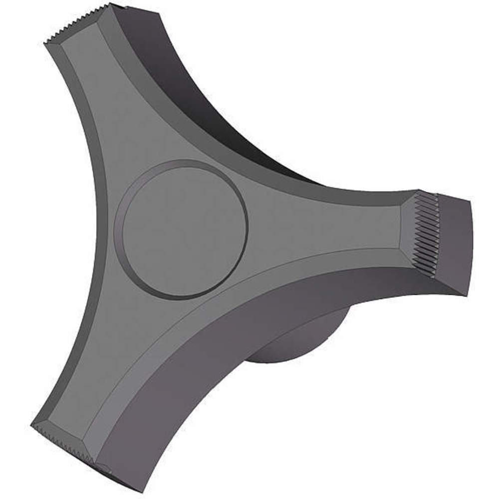 INNOVATIVE COMPONENTS 3GDN3 Three Prong Knob Blind 3/8-16 2 In | AC9FPW