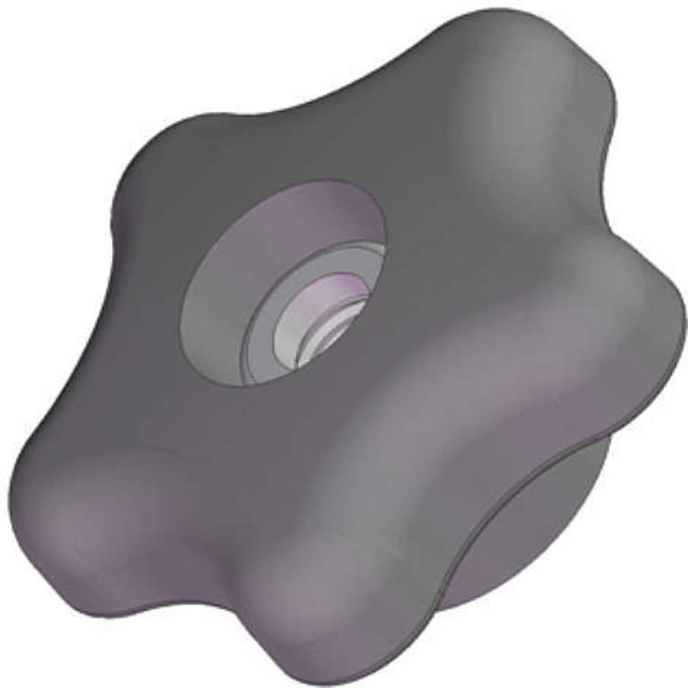 INNOVATIVE COMPONENTS 3GEV4 Star Knob 2 1/4 Inch Thru 3/8-16 | AC9GBH