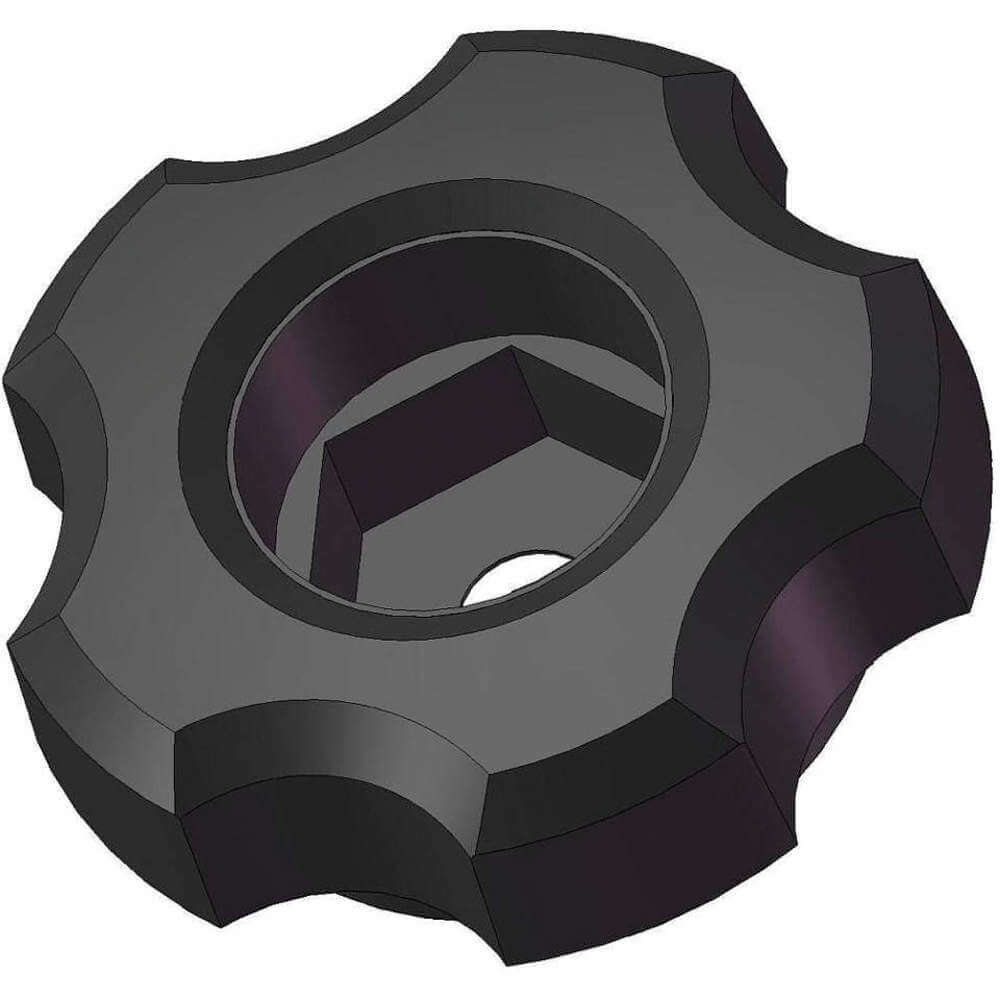 INNOVATIVE COMPONENTS 5REH8 Snap Lock Fluted Knob 1-3/4 Thru M10 | AE6ERV