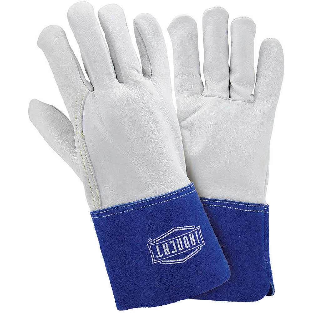 Welding Gloves Cowhide Pearl/blue