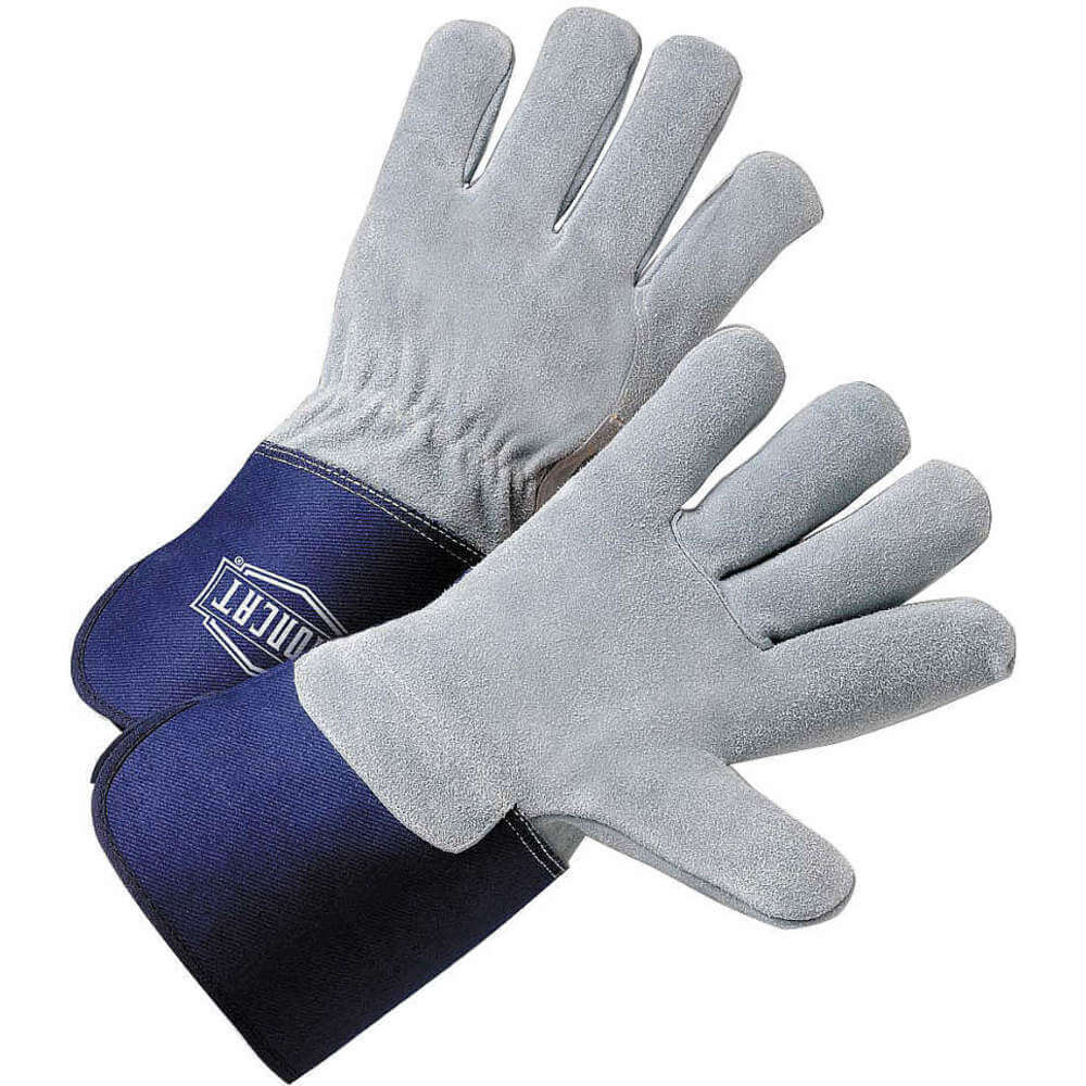 IRONCAT IC9/S Leather Palm Gloves Cowhide Blue/gray S Pk12 | AF7ZDW 23PG53
