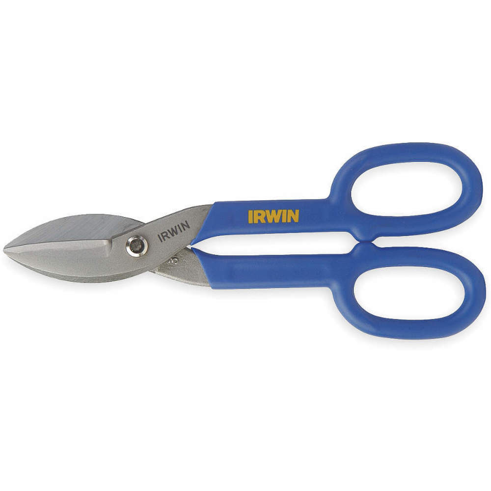 IRWIN INDUSTRIAL TOOLS 22010 Flat Blade Tinner Snip 10 Inch Length 2 Inch Cut | AC3RXU 2VU94