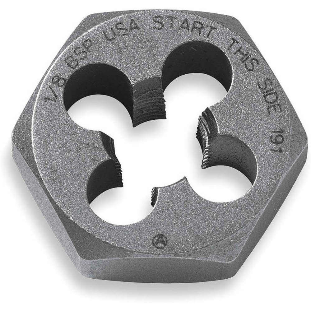 Hex Die High Carbon Steel Right-hand 8-32