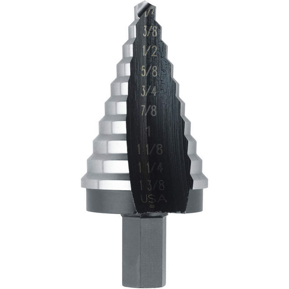 Step Drill 10 Hole Sizes 1/4-1 3/8