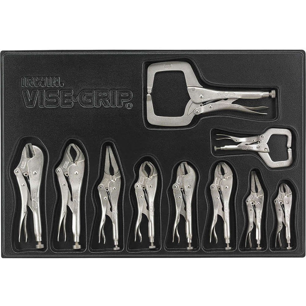 Locking Plier & C-clamp Tool Set - 10 Pc