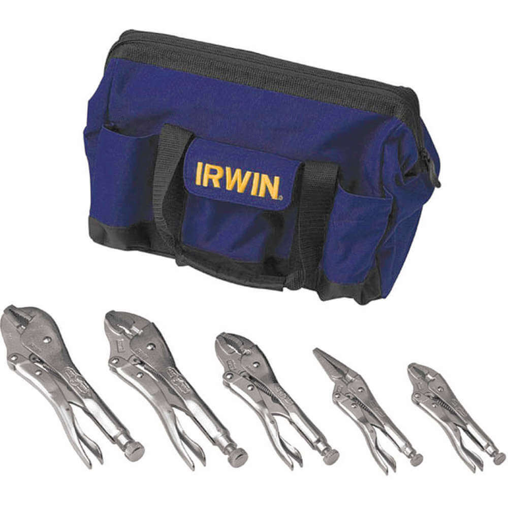 Locking Plier Set 10 10 7 5 and 6 Inch 5Pc