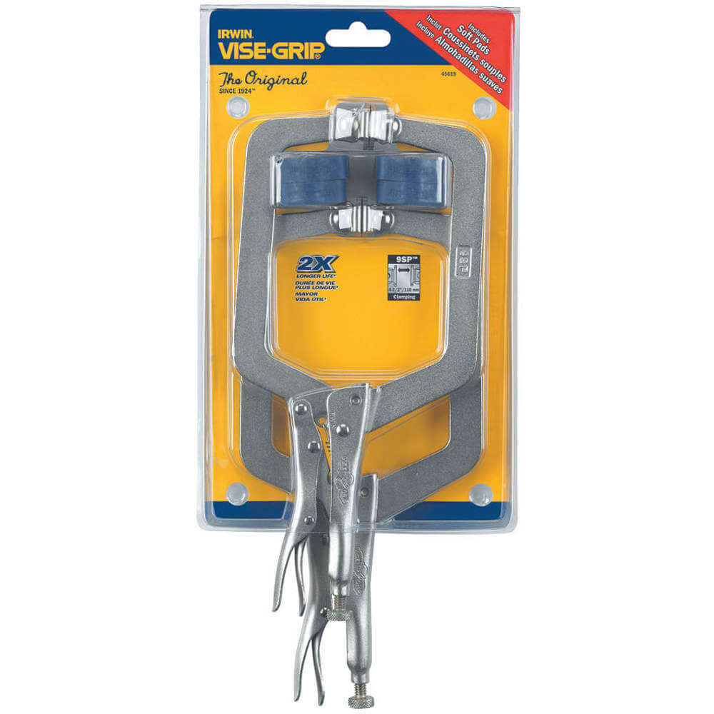 Locking C-clamp Set AD8DHL With Pads 2 Pcs
