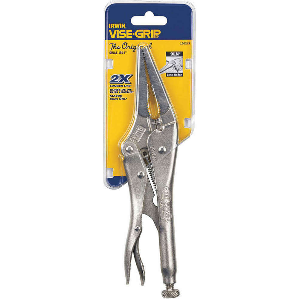 Locking Plier Long Nose 9 Inch Wire Cutter
