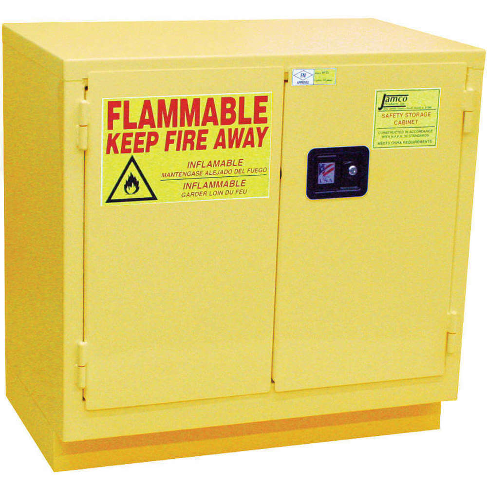 JAMCO BK12 Flammable Safety Cabinet 12 Gallon Yellow | AA8TDX 19T253