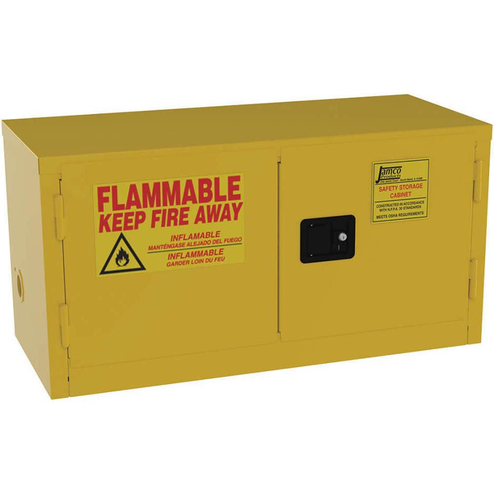 JAMCO BU15 Flammable Safety Cabinet 6 Gallon Yellow | AG6ZTW 49R163