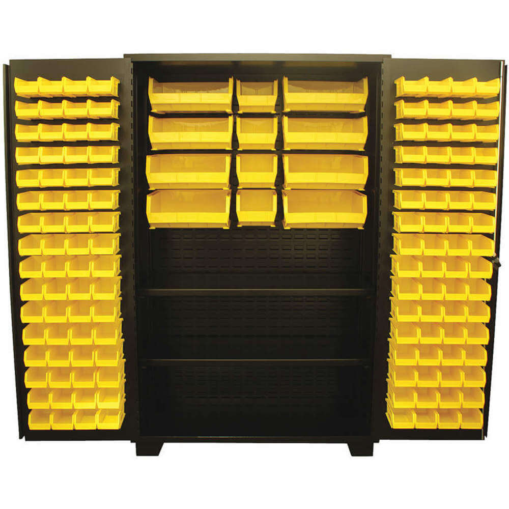 Bin Shelf Cabinet 78 x 48 x 24 With 140 Bins