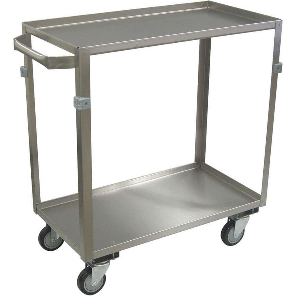 JAMCO ZE130-U4-AS Utility Cart Stainless Steel 34 Lx17 W 600 Lb. Capacity | AA7LVZ 16D060