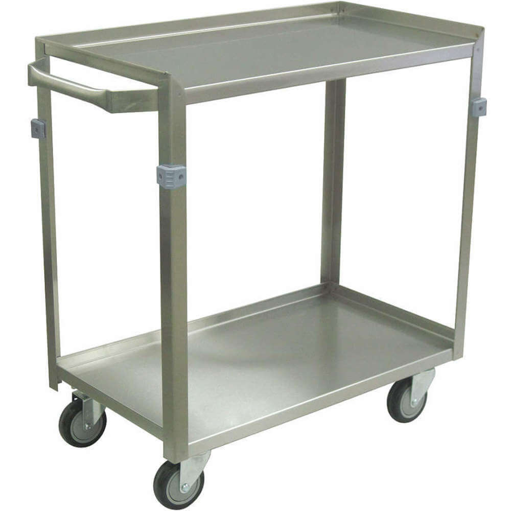 JAMCO ZF124-U4-AS Utility Cart Stainless Steel 28 Lx17 W 600 Lb. Capacity | AA7LWC 16D063